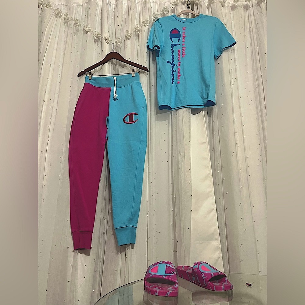 Champion Pink & Blue 3 Piece Bundle Set